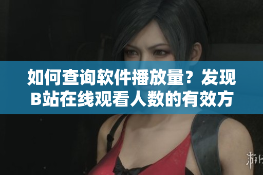 如何查询软件播放量？发现B站在线观看人数的有效方法
