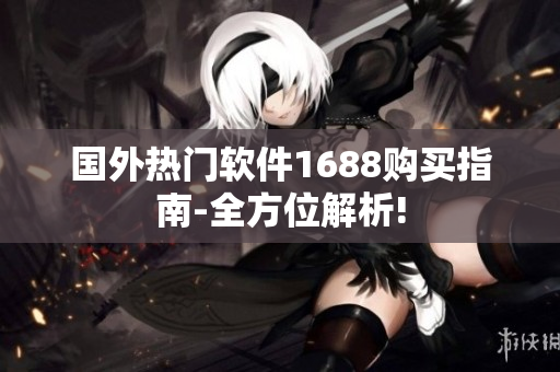国外热门软件1688购买指南-全方位解析!