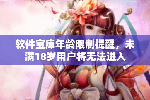 软件宝库年龄限制提醒，未满18岁用户将无法进入