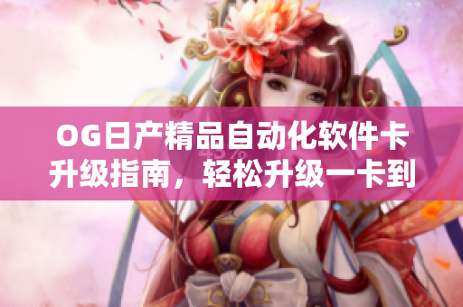 OG日产精品自动化软件卡升级指南，轻松升级一卡到二卡三
