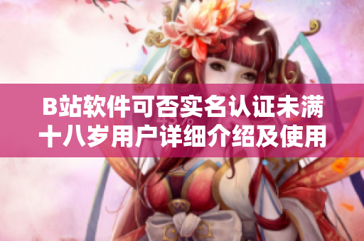 B站软件可否实名认证未满十八岁用户详细介绍及使用攻略!