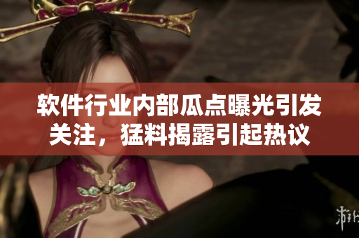 软件行业内部瓜点曝光引发关注，猛料揭露引起热议