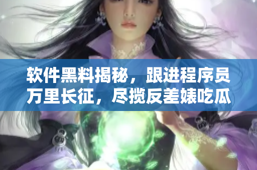 软件黑料揭秘，跟进程序员万里长征，尽揽反差婊吃瓜情报