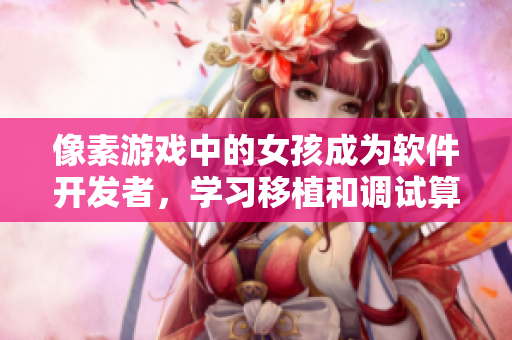 像素游戏中的女孩成为软件开发者，学习移植和调试算法，展现技术魅力