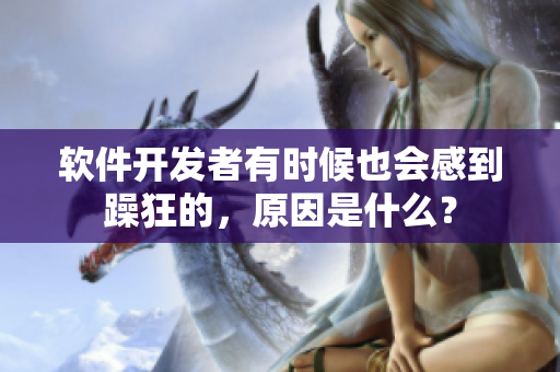 软件开发者有时候也会感到躁狂的，原因是什么？