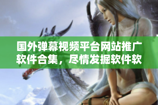 国外弹幕视频平台网站推广软件合集，尽情发掘软件软文资讯