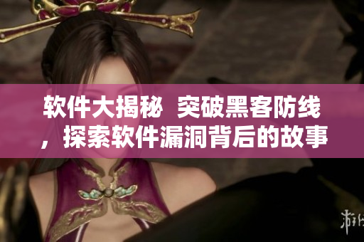 软件大揭秘  突破黑客防线，探索软件漏洞背后的故事，技术掉渣天!