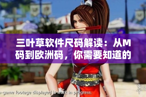 三叶草软件尺码解读：从M码到欧洲码，你需要知道的差异