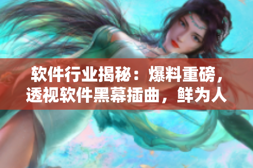 软件行业揭秘：爆料重磅，透视软件黑幕插曲，鲜为人知内幕大起底