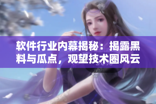 软件行业内幕揭秘：揭露黑料与瓜点，观望技术圈风云动向