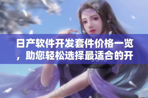 日产软件开发套件价格一览，助您轻松选择最适合的开发工具