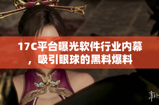 17C平台曝光软件行业内幕，吸引眼球的黑料爆料