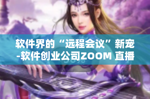 软件界的“远程会议”新宠-软件创业公司ZOOM 直播软件