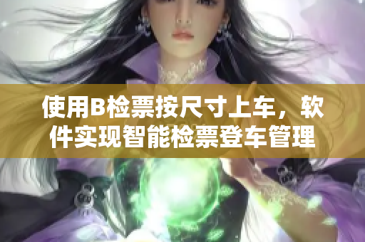 使用B检票按尺寸上车，软件实现智能检票登车管理