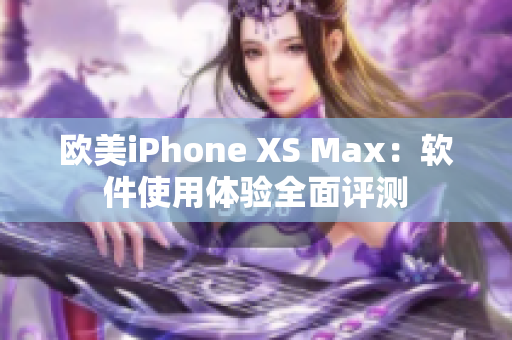 欧美iPhone XS Max：软件使用体验全面评测