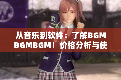 从音乐到软件：了解BGMBGMBGM！价格分析与使用心得！