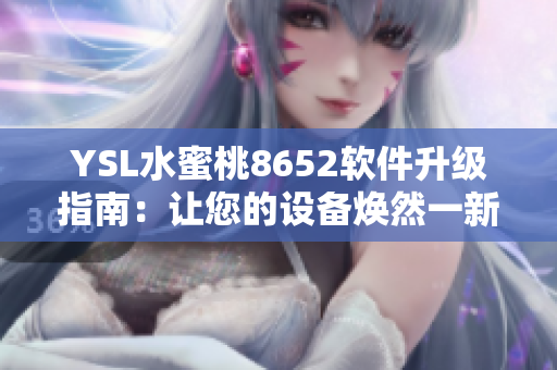 YSL水蜜桃8652软件升级指南：让您的设备焕然一新
