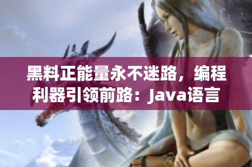 黑料正能量永不迷路，编程利器引领前路：Java语言优势分析与实践分享