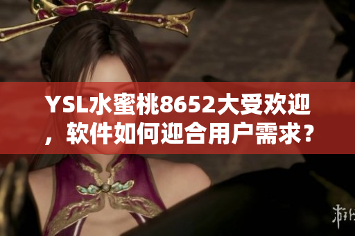 YSL水蜜桃8652大受欢迎，软件如何迎合用户需求？