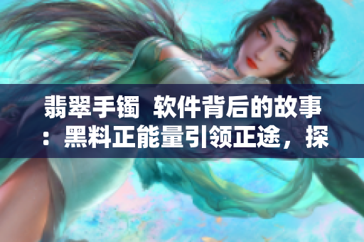 翡翠手镯  软件背后的故事：黑料正能量引领正途，探寻程序魅力