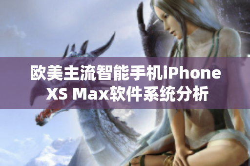 欧美主流智能手机iPhone XS Max软件系统分析