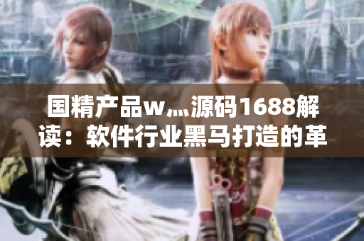 国精产品w灬源码1688解读：软件行业黑马打造的革新之作