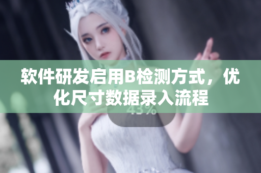 软件研发启用B检测方式，优化尺寸数据录入流程
