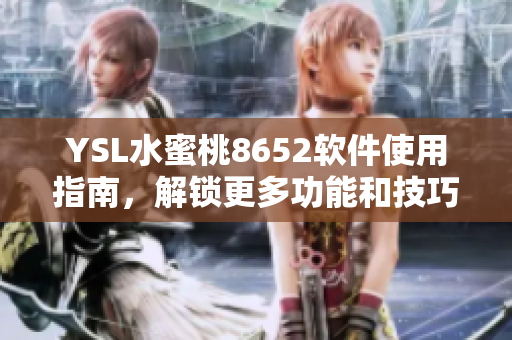 YSL水蜜桃8652软件使用指南，解锁更多功能和技巧