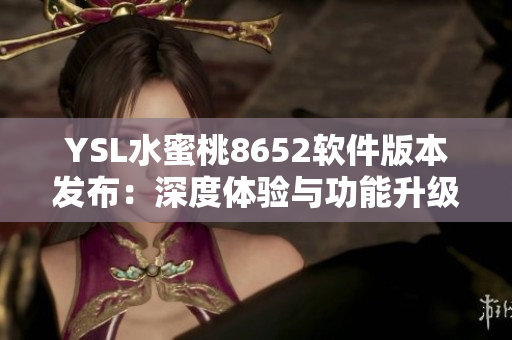 YSL水蜜桃8652软件版本发布：深度体验与功能升级