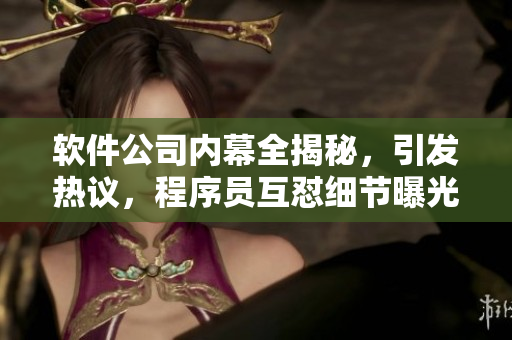 软件公司内幕全揭秘，引发热议，程序员互怼细节曝光