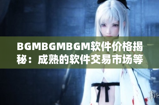 BGMBGMBGM软件价格揭秘：成熟的软件交易市场等待您探索