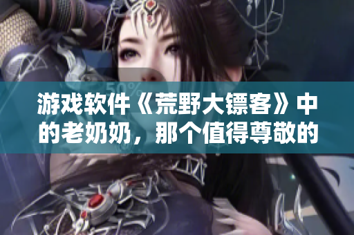 游戏软件《荒野大镖客》中的老奶奶，那个值得尊敬的角色