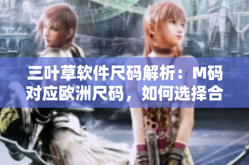 三叶草软件尺码解析：M码对应欧洲尺码，如何选择合适码数？