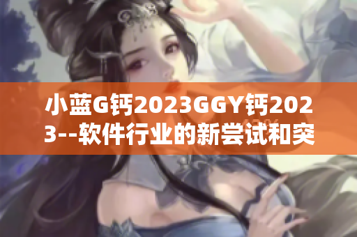 小蓝G钙2023GGY钙2023--软件行业的新尝试和突破