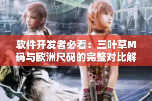 软件开发者必看：三叶草M码与欧洲尺码的完整对比解析