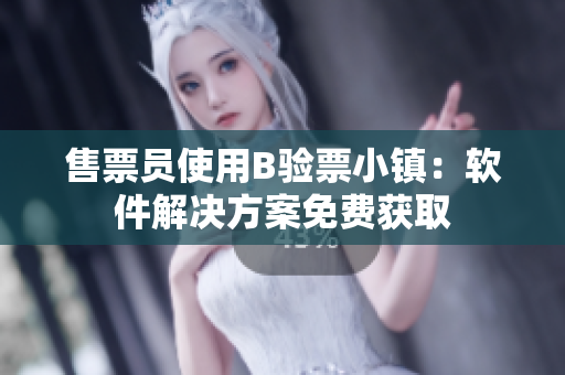 售票员使用B验票小镇：软件解决方案免费获取