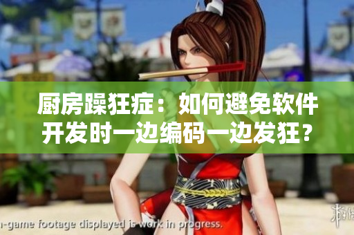 厨房躁狂症：如何避免软件开发时一边编码一边发狂？