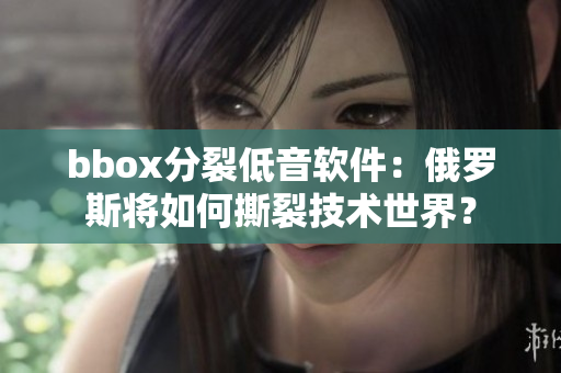bbox分裂低音软件：俄罗斯将如何撕裂技术世界？