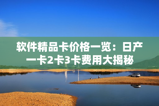 软件精品卡价格一览：日产一卡2卡3卡费用大揭秘