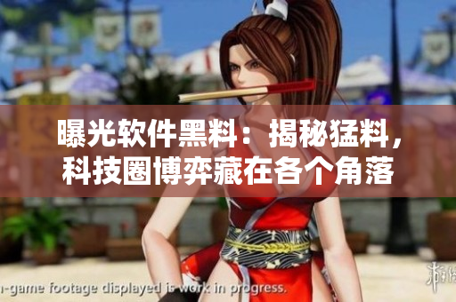 曝光软件黑料：揭秘猛料，科技圈博弈藏在各个角落