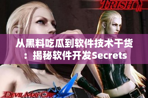 从黑料吃瓜到软件技术干货：揭秘软件开发Secrets