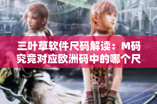 三叶草软件尺码解读：M码究竟对应欧洲码中的哪个尺寸？