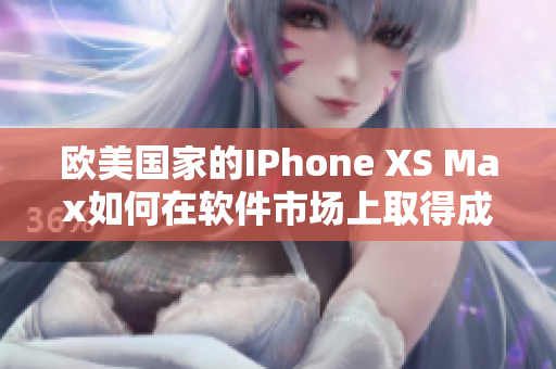 欧美国家的IPhone XS Max如何在软件市场上取得成功