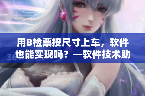 用B检票按尺寸上车，软件也能实现吗？—软件技术助力检票员提升效率