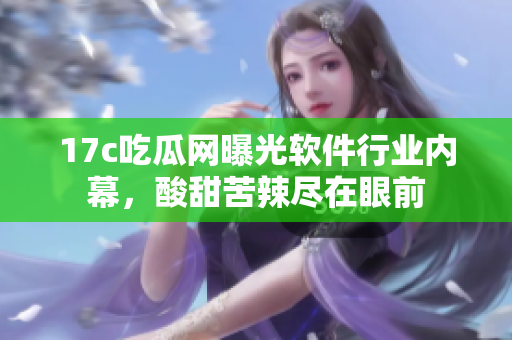 17c吃瓜网曝光软件行业内幕，酸甜苦辣尽在眼前