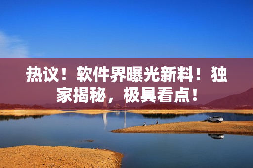 热议！软件界曝光新料！独家揭秘，极具看点！