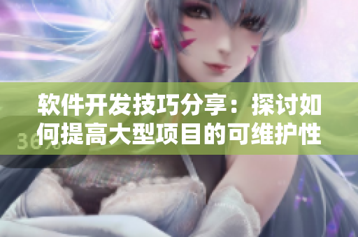 软件开发技巧分享：探讨如何提高大型项目的可维护性