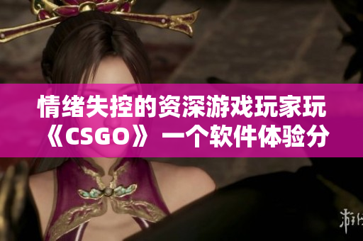 情绪失控的资深游戏玩家玩《CSGO》 一个软件体验分享