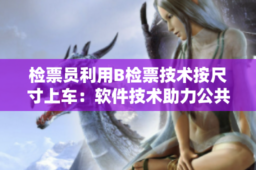 检票员利用B检票技术按尺寸上车：软件技术助力公共交通进化