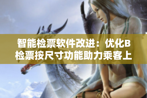 智能检票软件改进：优化B检票按尺寸功能助力乘客上车